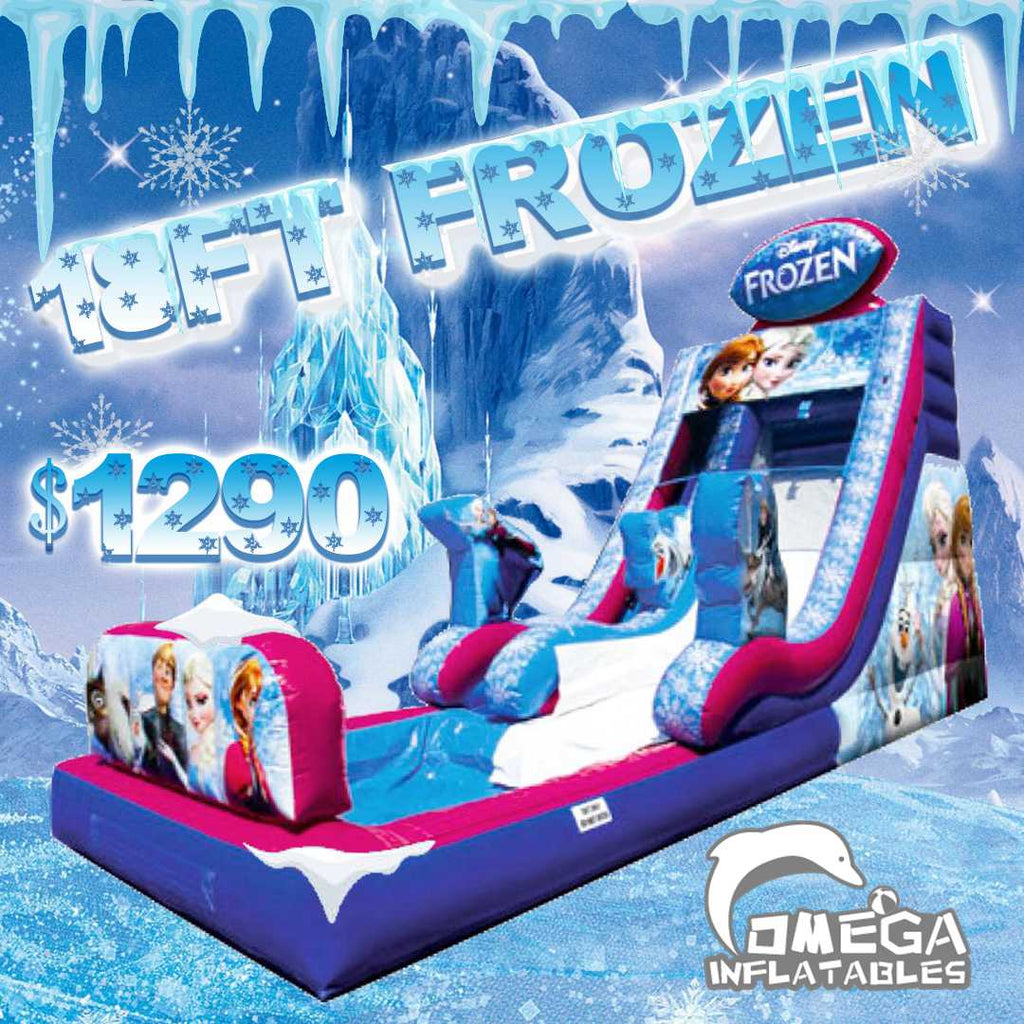 Commercial Grade 18FT Frozen Commercial Water Slide for Sale