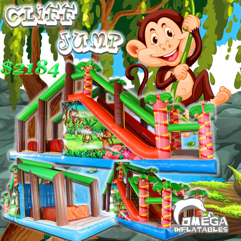 Jungle Monkey Inflatable Cliff Jump