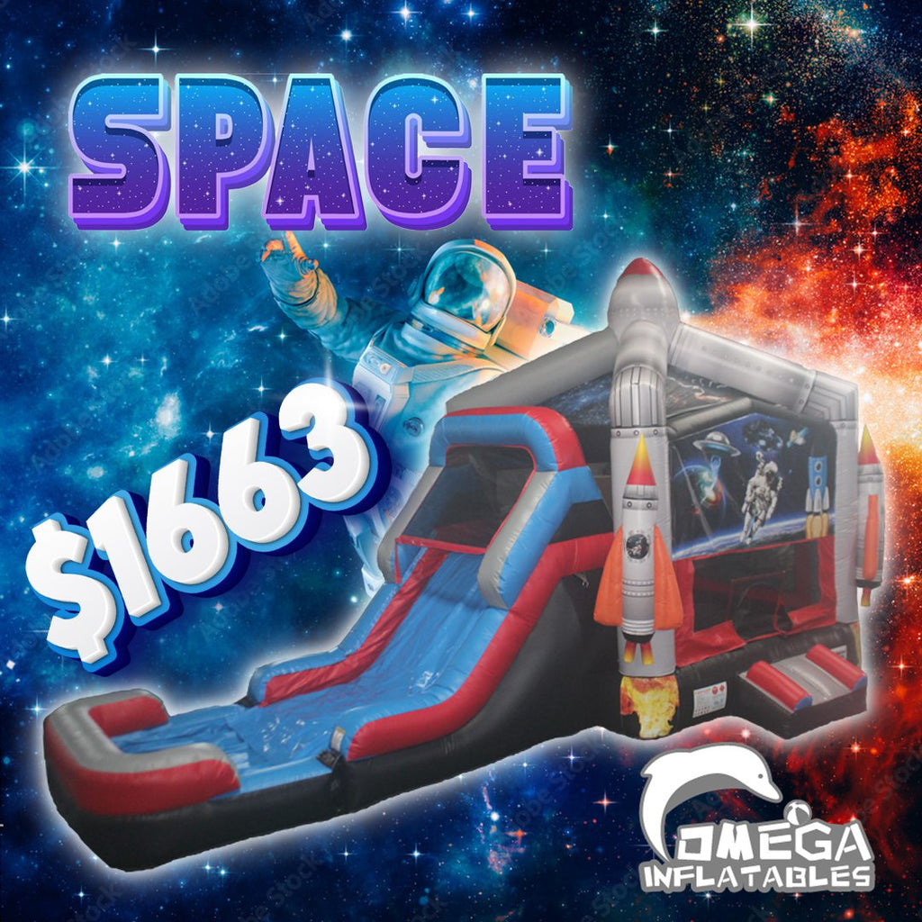 Inflatable Space Combo Moon Bouncers