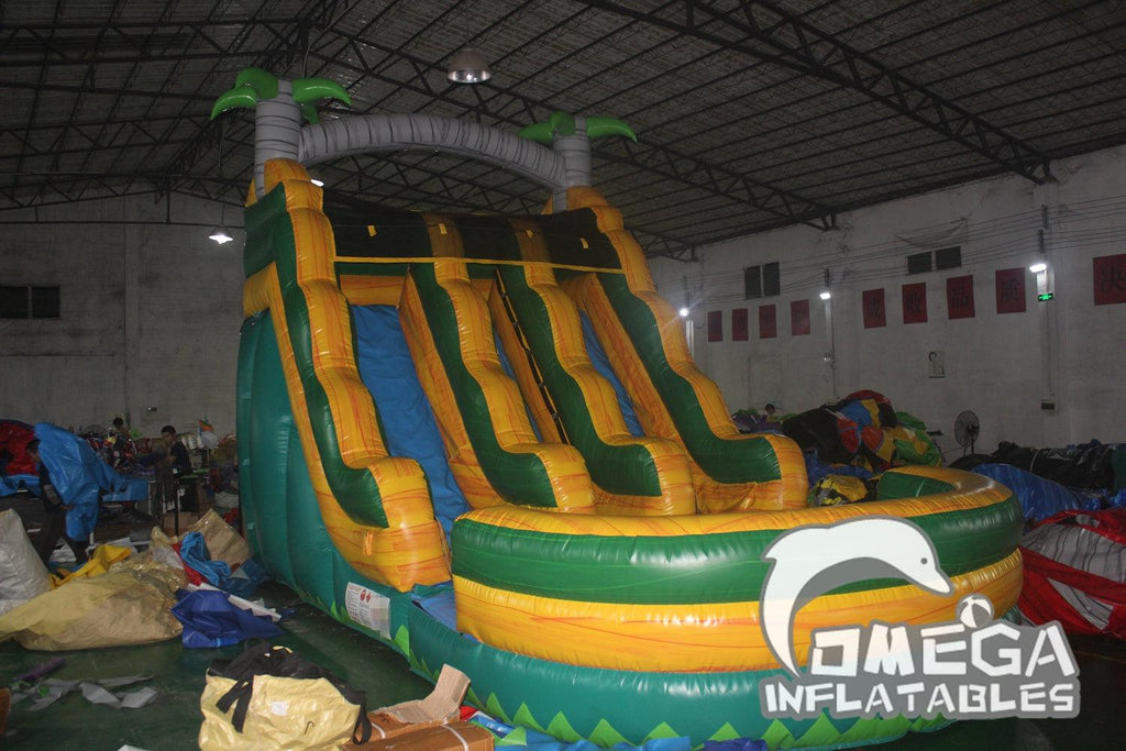 18FT Palm Tree Water Slide