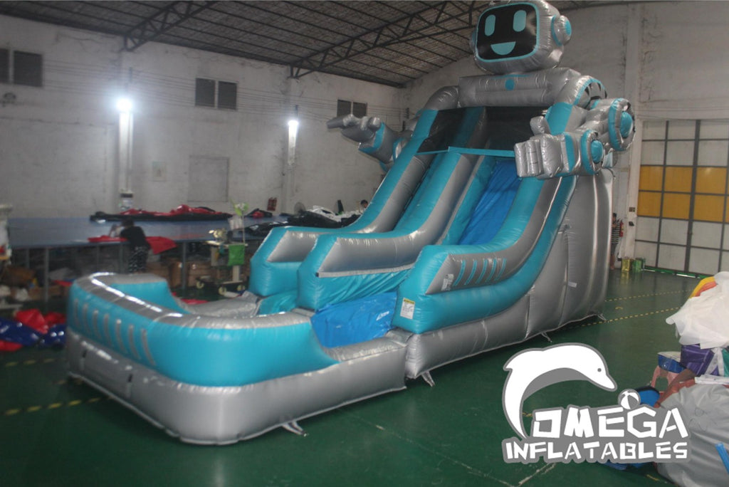 18FT Inflatable Robot Water Slide