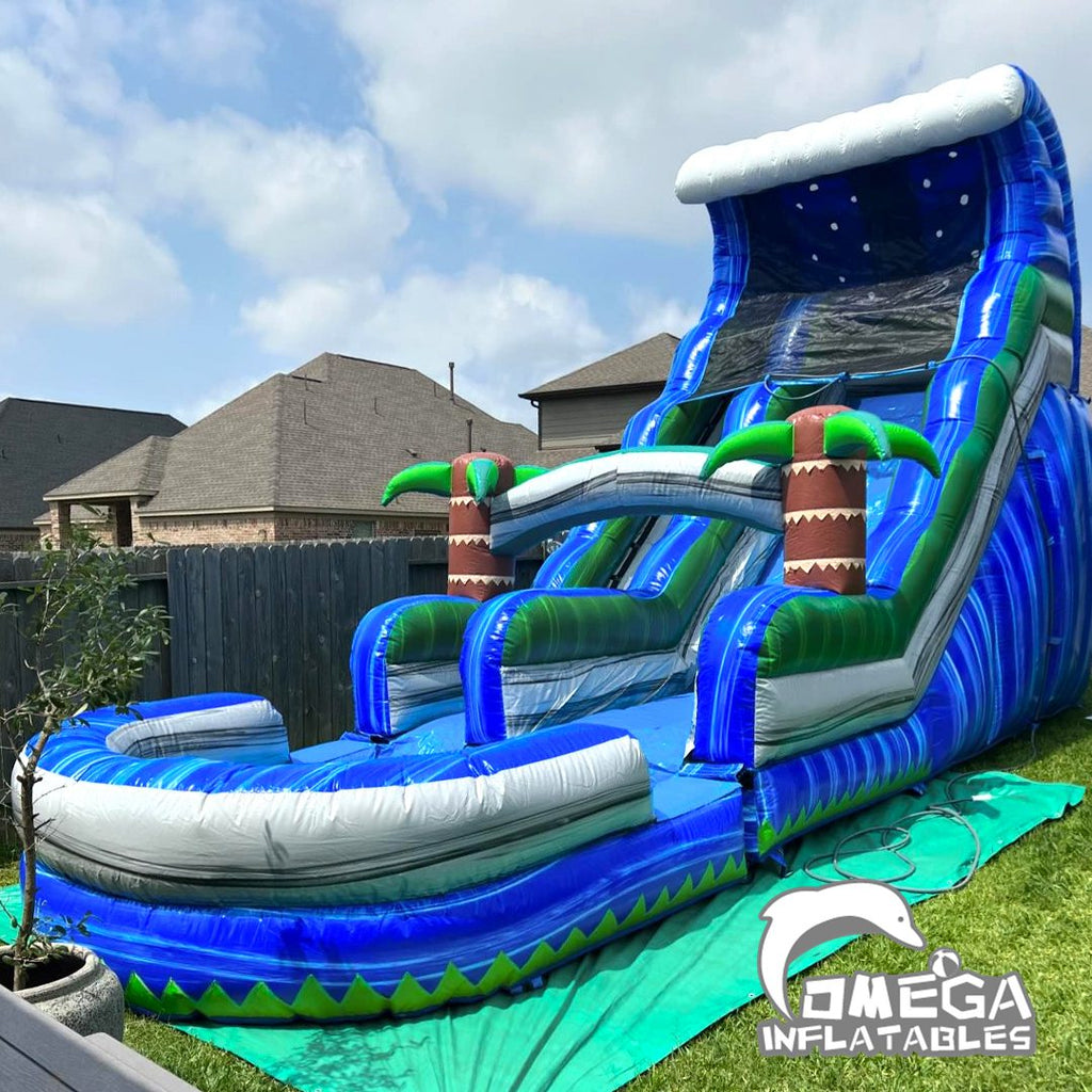 18FT Wholesale Tropical Rush Water Slide for Sale