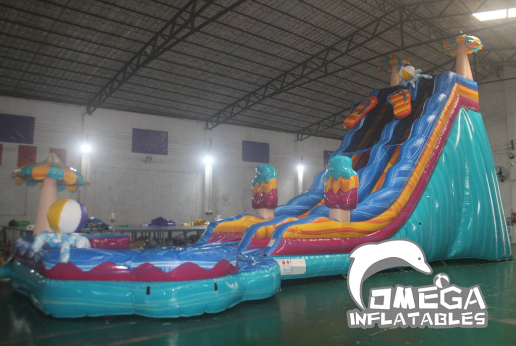 25FT Pool Party Water Slide