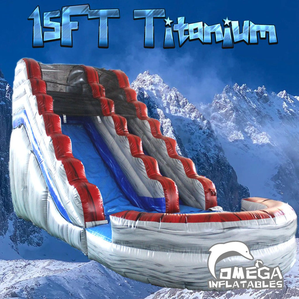 15FT Inflatable Titanium Water Slides For Sell
