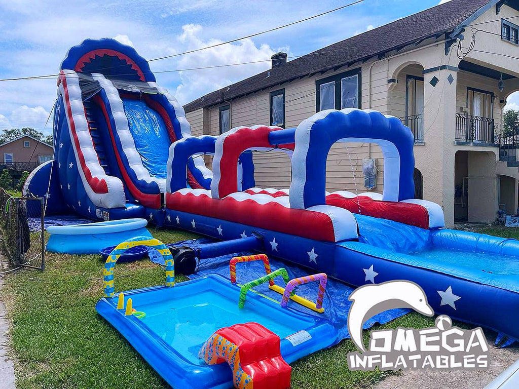 26FT American Commercial Giant Inflatable Water Slides for Sale