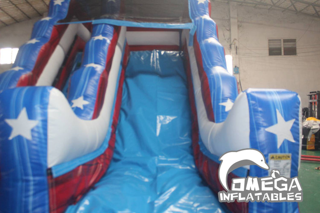 17FT Stars & Stripes Water Slide