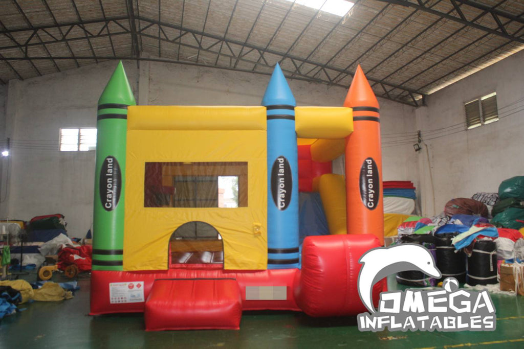 Crayonland Bounce House With Slide