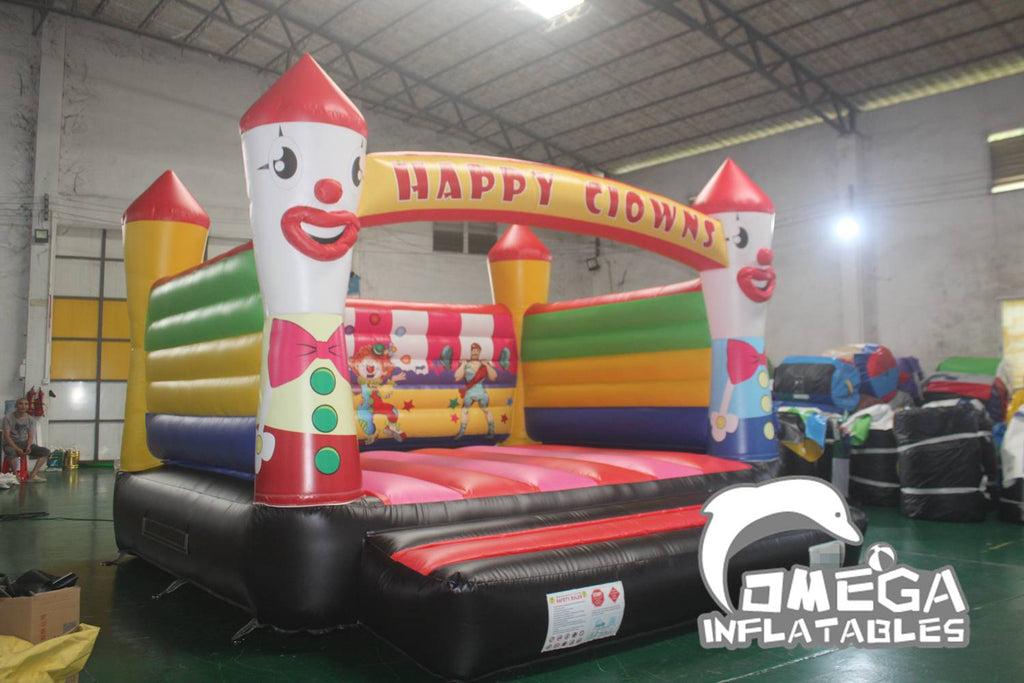 Inflatables 3D Happy Clowns Jumping Castle