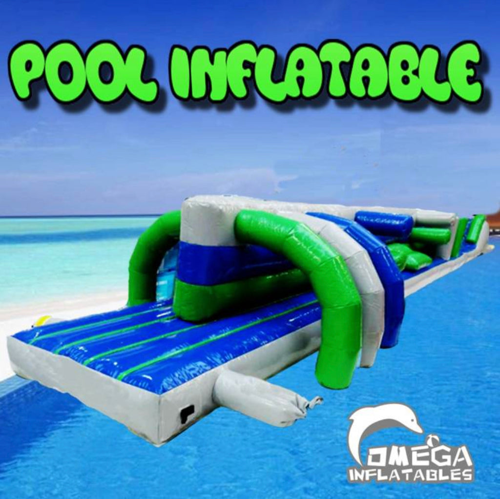 Twin Track Pool Inflatable Water Obstacle