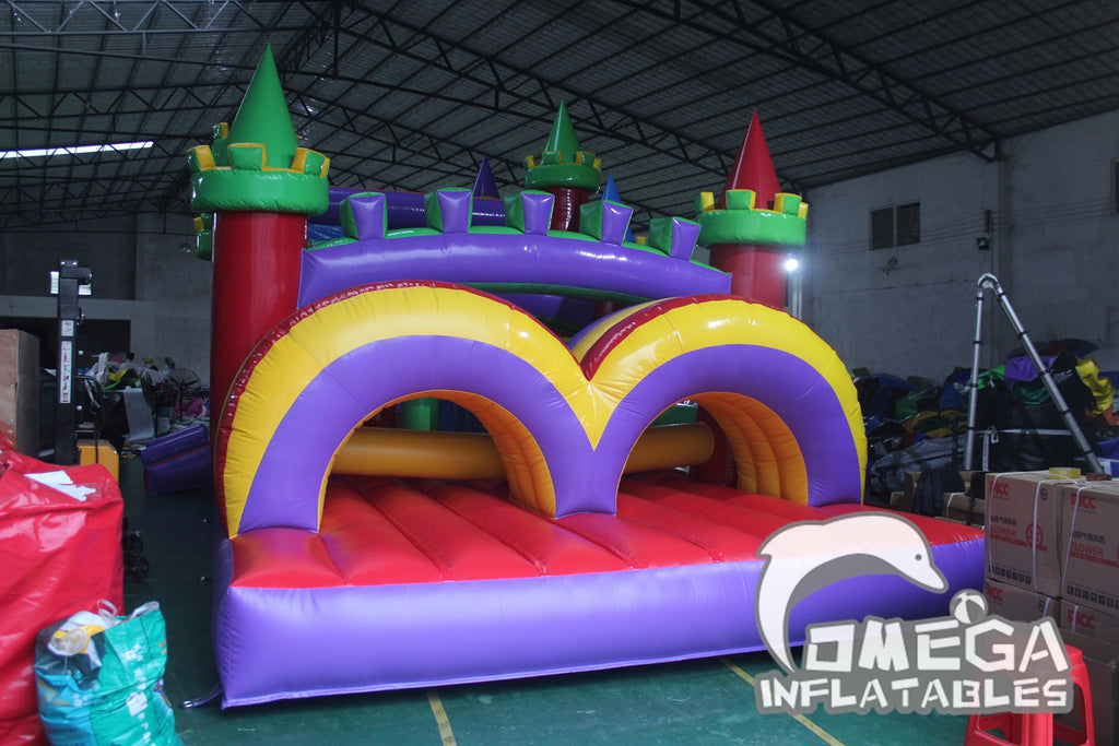 50FT long Modular Inflatable Obstacle Dry Combo