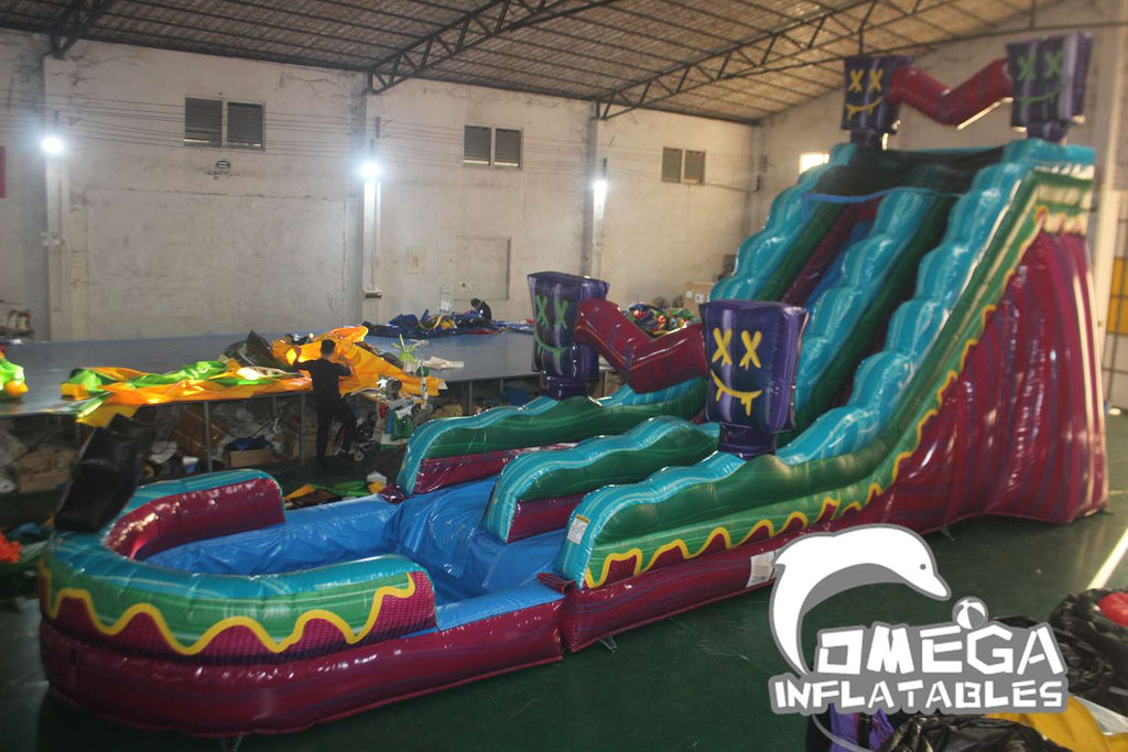 19FT Inflatables Supplier Level Up Water Slide