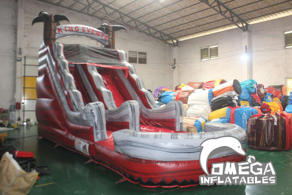 16FT Red Rush Water Slide