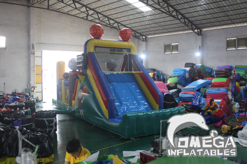 33FT Long Inflatable Sports Obstacle Course