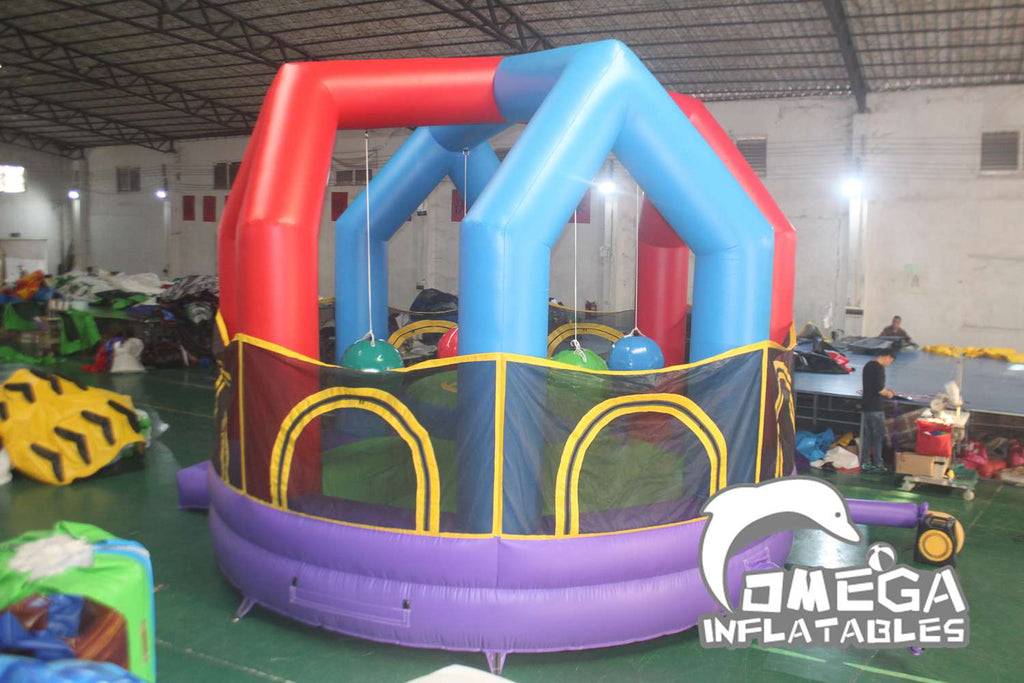 Inflatable Wrecking Ball with Jousting Game