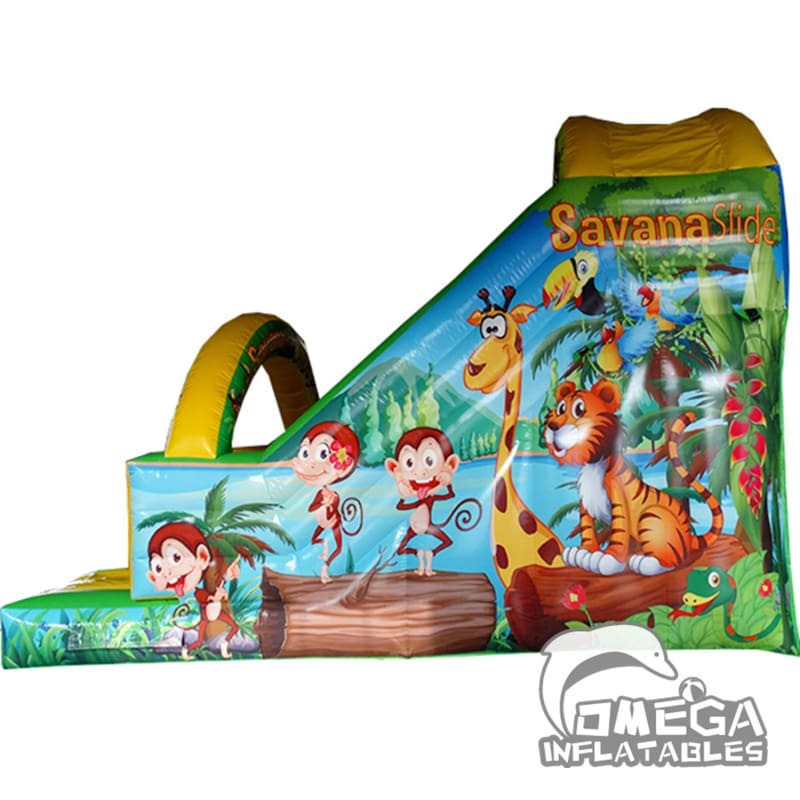 13FT Inflatable Jungle Animals Slide