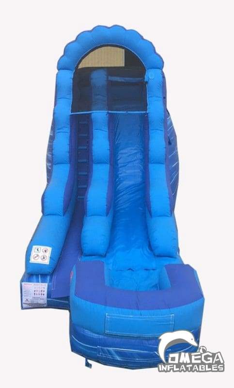 15FT Blue Marble Wet Dry Inflatable Slide