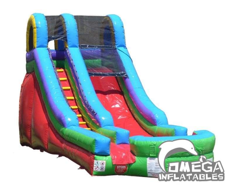 15FT Retro Wet Dry Inflatable Slide