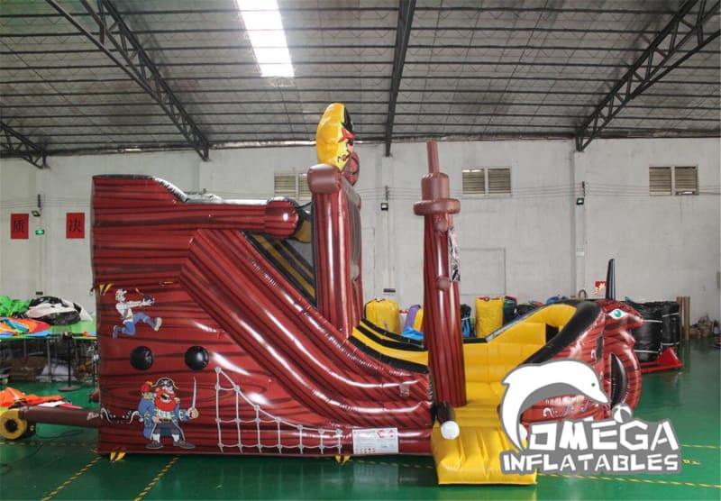 15FT Pirate Ship Dry Slide