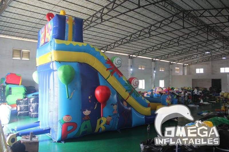 16FT Candy Party Inflatable Slide