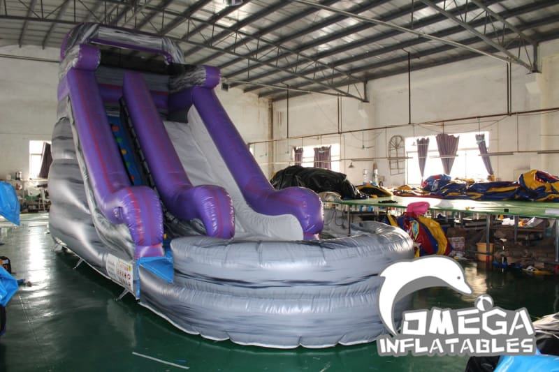 16FT Marble Purple Wet Dry Slide