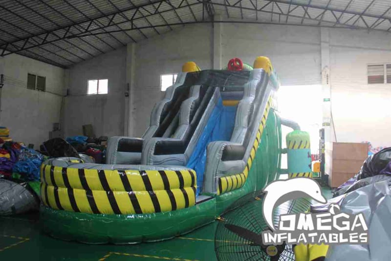 16FT Toxic InflatableWet Dry Slide