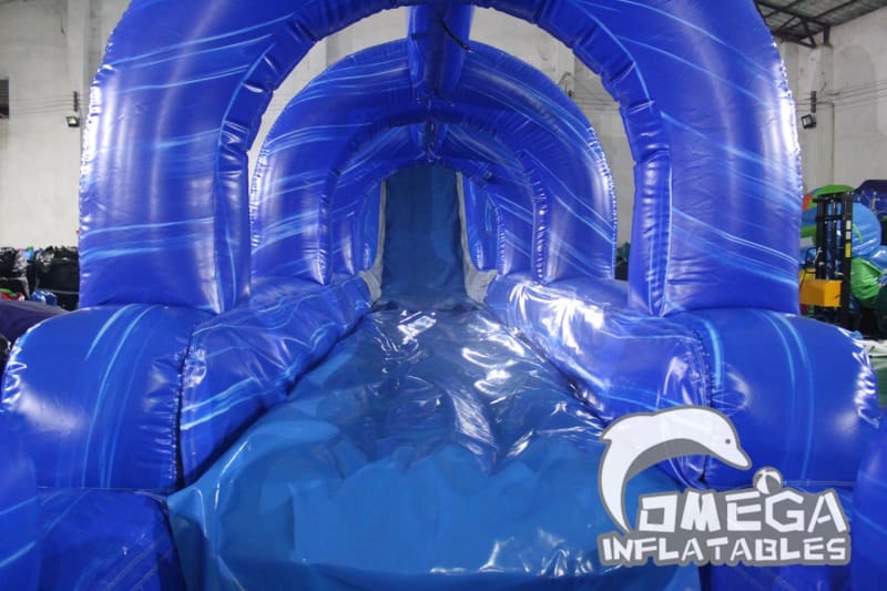 18FT Blue Marble Water Slide