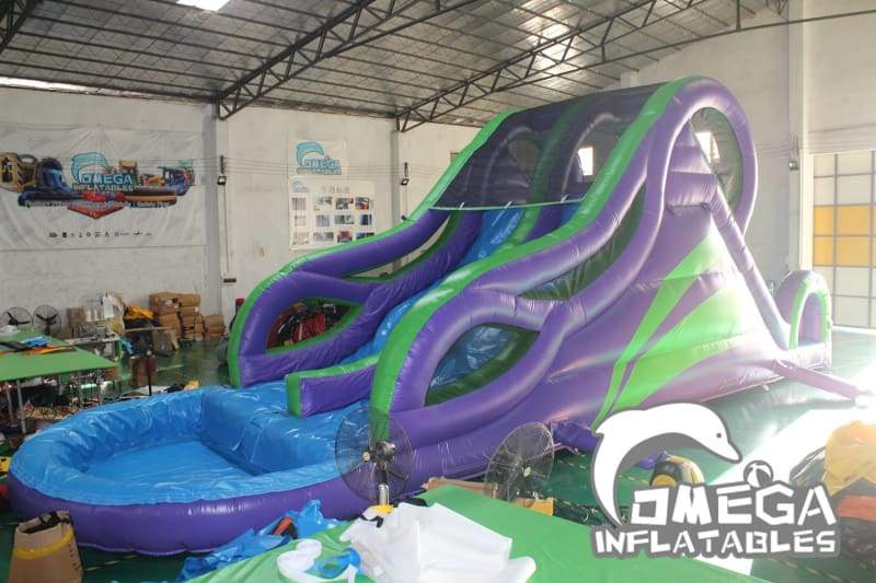 18FT Custom Triple Water Slide