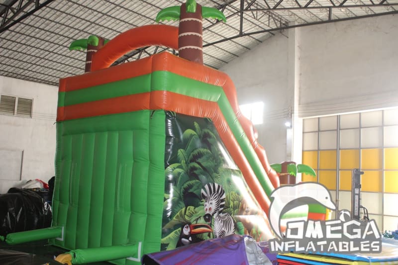 18FT Jungle Safari Inflatable Slide