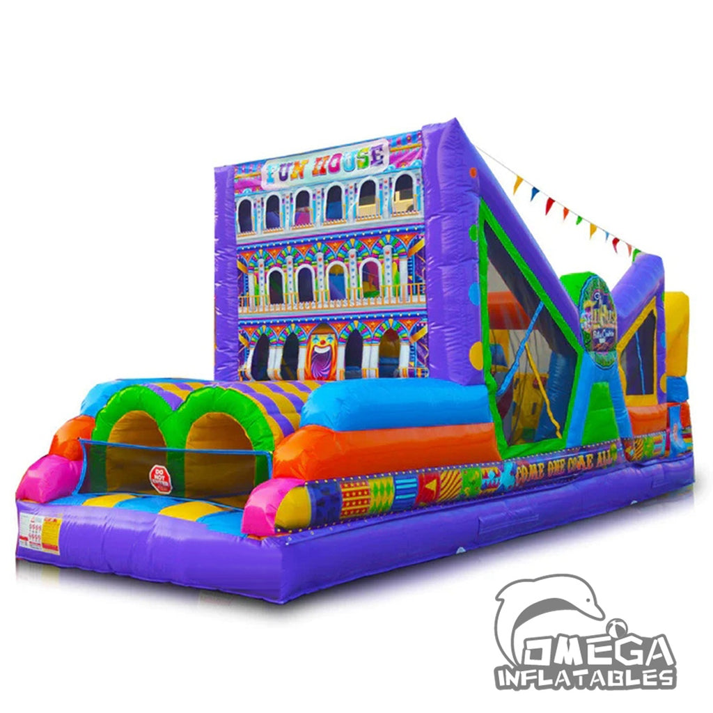 Fun House Obstacle Course Commercial Inflatables for sale