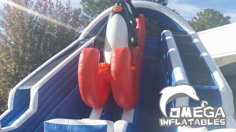 22FT Glacier Falls Splash Water Slide - Omega Inflatables Factory