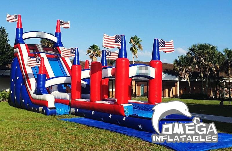 23FT Big Glory Single Lane Water Slide