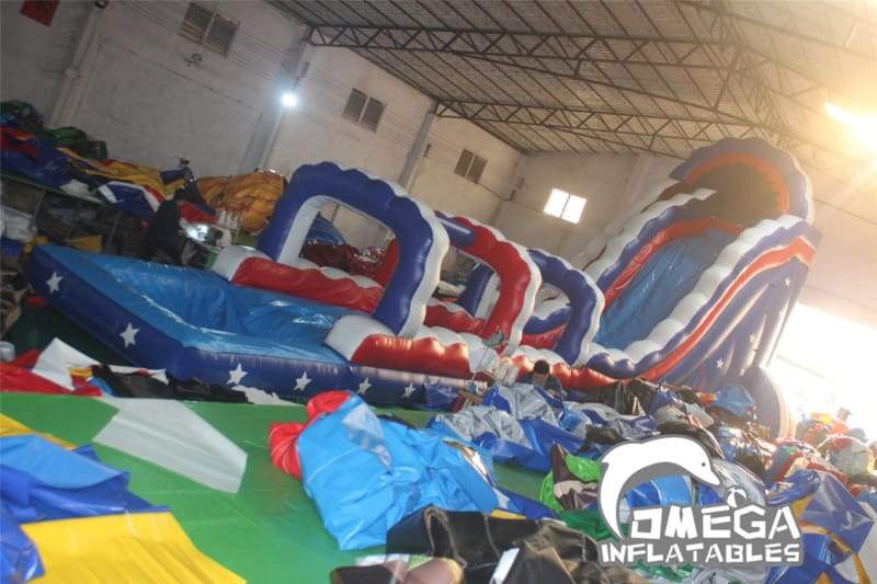 26FT American Commercial Inflatable Water Slide for sale (Single-Lane)