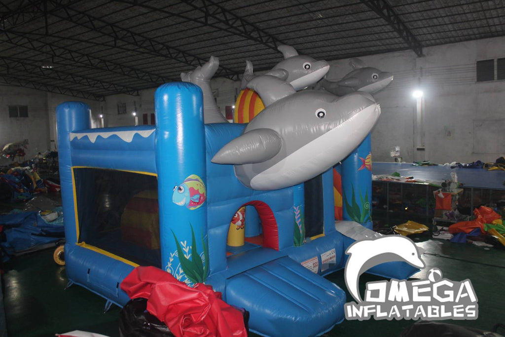 Inflatable Dolphin Jumper Combo