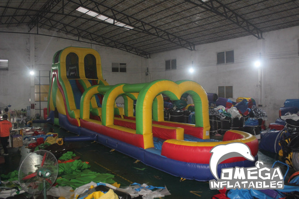 Inflatable Double Load Summer Splash Water Slide