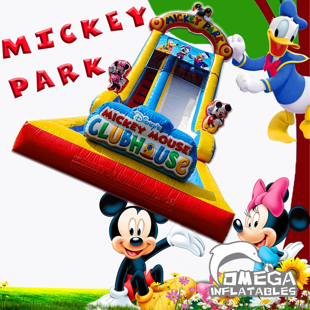 Mickey Mouse Clubhouse Commercial Inflatable Water Slide