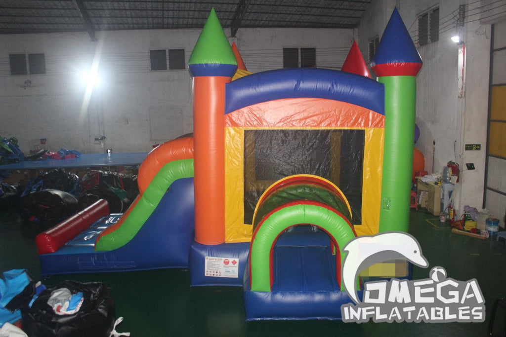 Kids Modern Rainbow Inflatable Combo - Omega Inflatables Factory