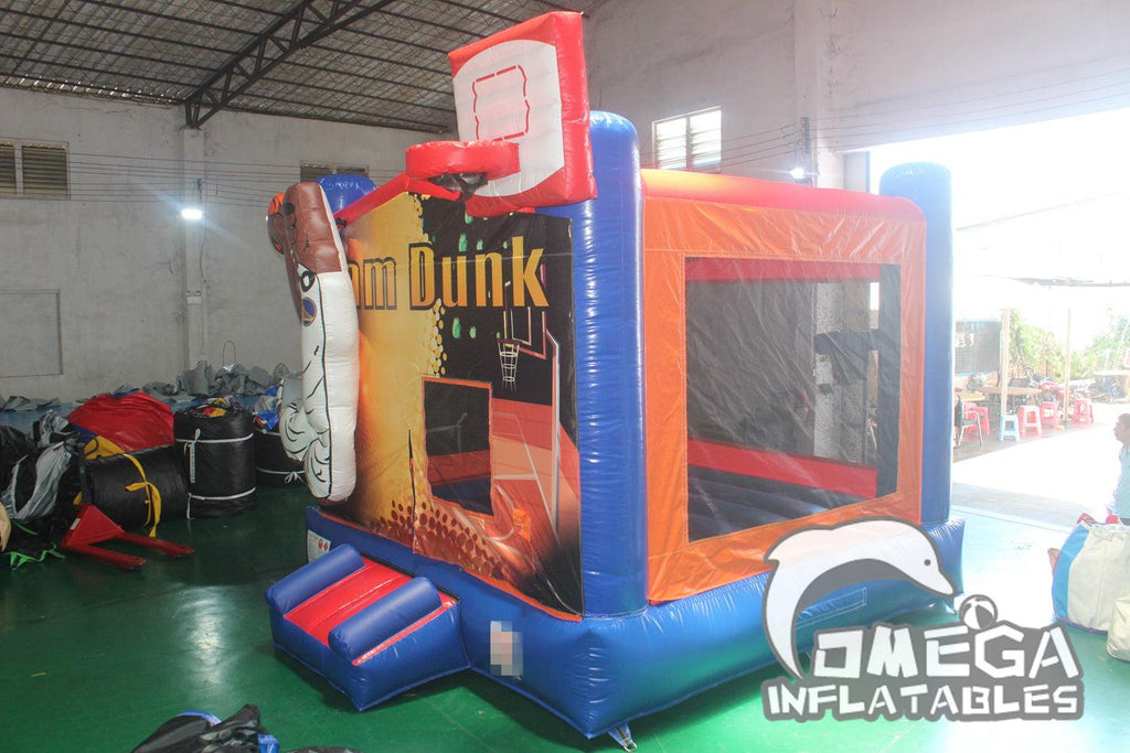 Basketball Slam Dunk Bounce House Inflatable Bounce House Wholesale - Omega Inflatables Factory