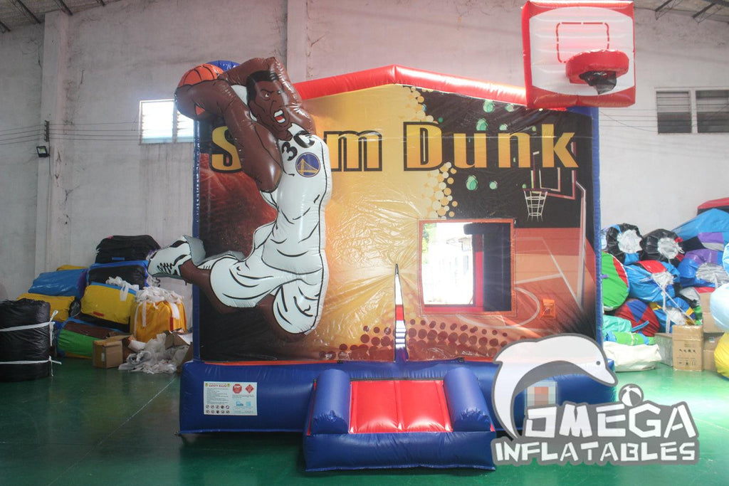 Basketball Slam Dunk Bounce House Inflatable Bounce House Wholesale - Omega Inflatables Factory