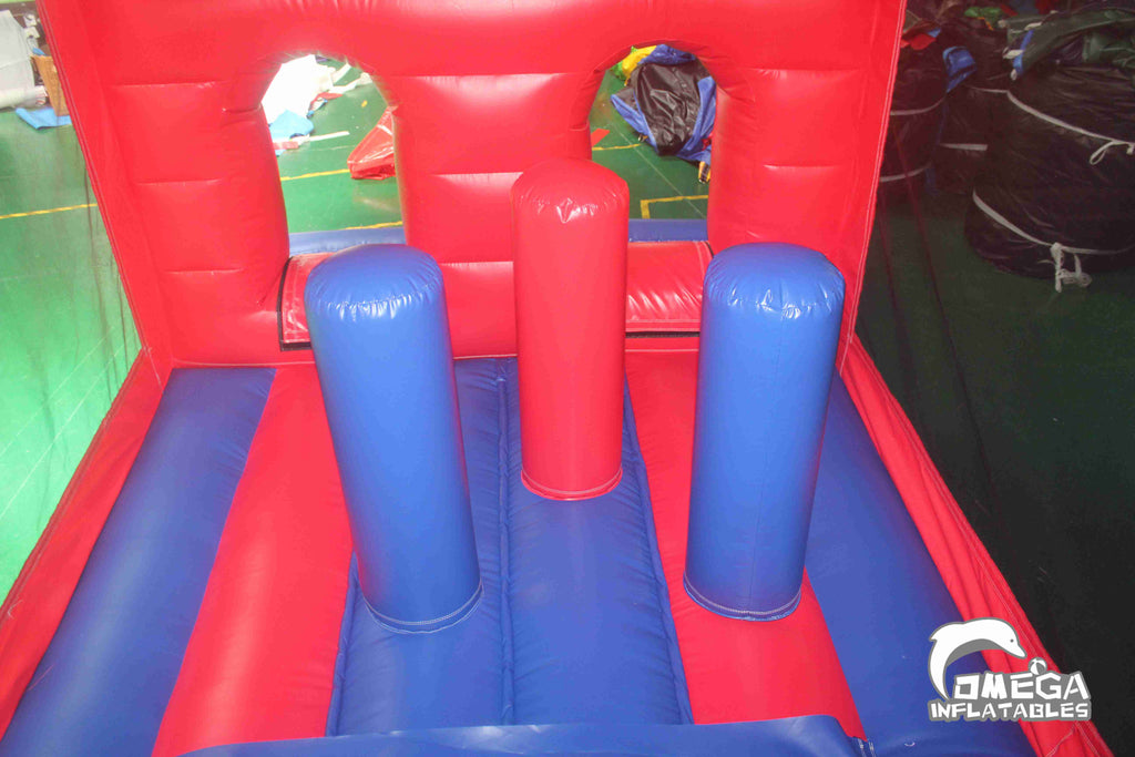 Super Heroes Obstacle Course Commercial Inflatables for Sale