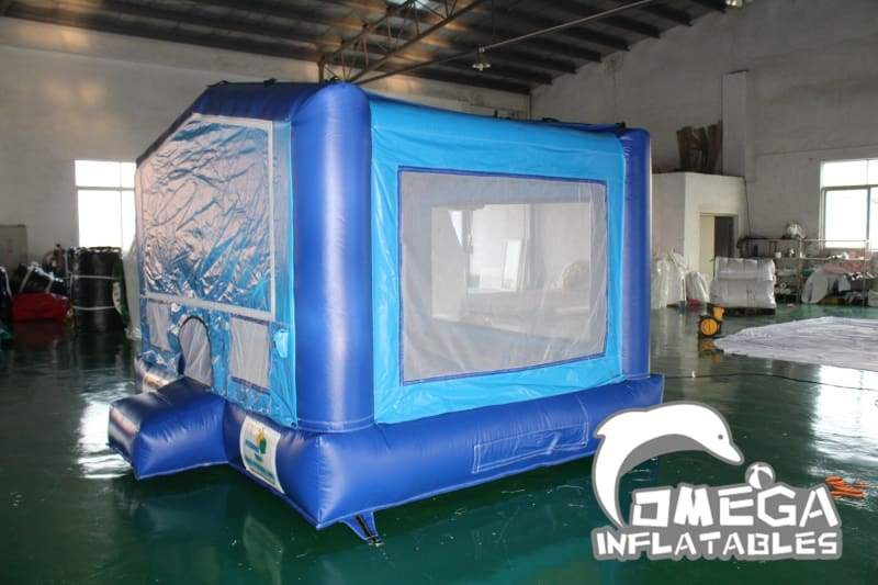 Blue Inflatable Bounce House