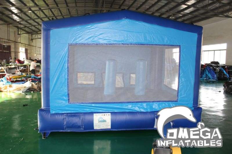 Blue Inflatable Bounce House