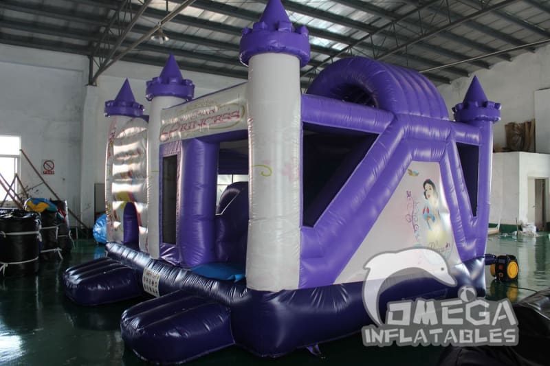 Fancy Princess Bouncy Castle with Slide