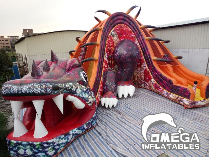 Ferocious Dinosaur Slide - Omega Inflatables