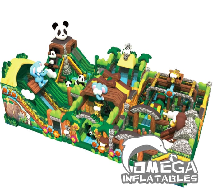 Forest Jungle Paradise Children Inflatable Castle