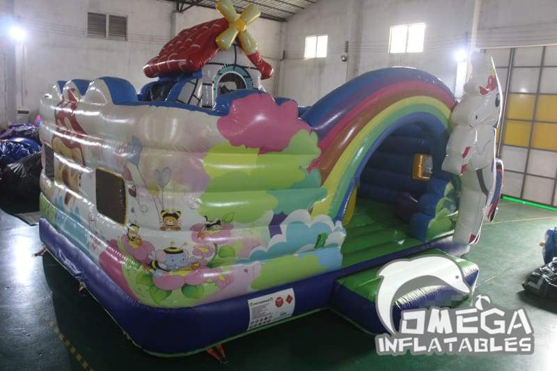 Inflatable Unicorn Kids Playland