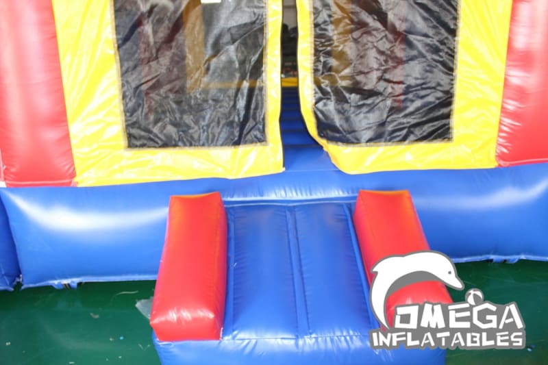 Inflatable Wet & Dry Obstacle Course with Pool (3 sections)