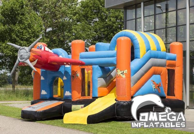 Inflatables Airplane Jumper Castle Combo