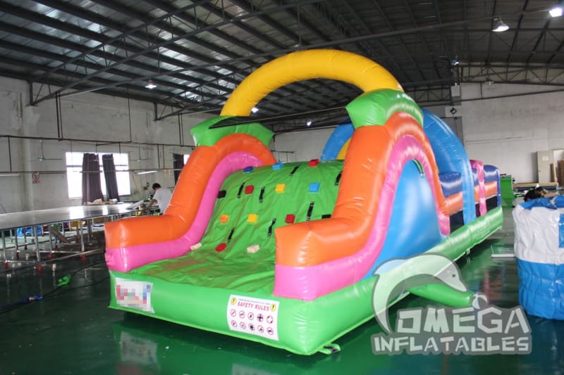 Mini Multi-Colored Inflatable Obstacle Course
