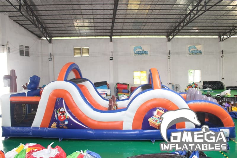 Pirate Ship Inflatable Obstacle Course