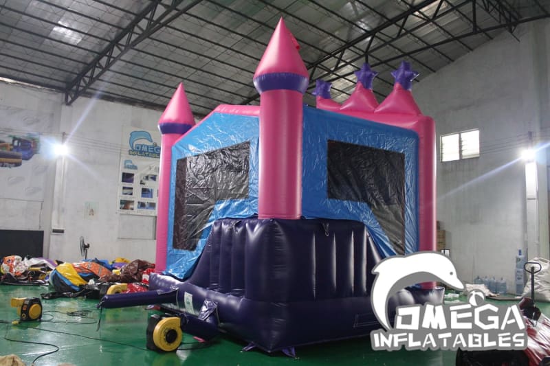 Princess Tiara Bounce House with Inside Slide